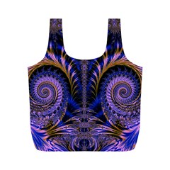 Abstract Fractal Pattern Artwork Full Print Recycle Bag (m) by Sudhe