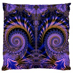 Abstract Fractal Pattern Artwork Standard Flano Cushion Case (one Side) by Sudhe