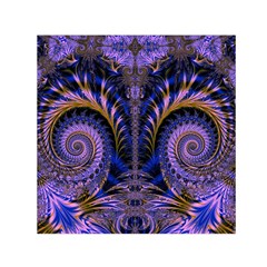 Abstract Fractal Pattern Artwork Small Satin Scarf (square) by Sudhe