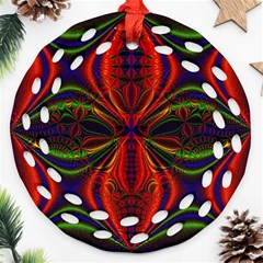 Abstract Art Fractal Ornament (round Filigree) by Sudhe