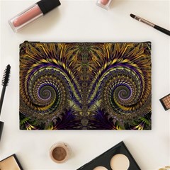 Abstract Fractal Pattern Artwork Cosmetic Bag (large) by Sudhe