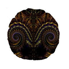 Abstract Fractal Pattern Artwork Standard 15  Premium Round Cushions