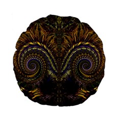 Abstract Fractal Pattern Artwork Standard 15  Premium Flano Round Cushions