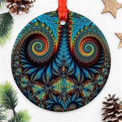 Abstract Art Fractal Creative Ornament (round) by Sudhe