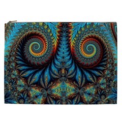 Abstract Art Fractal Creative Cosmetic Bag (xxl) by Sudhe