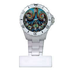 Abstract Art Fractal Creative Plastic Nurses Watch by Sudhe