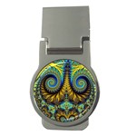 Abstract Art Fractal Creative Money Clips (Round)  Front