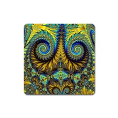 Abstract Art Fractal Creative Square Magnet by Sudhe