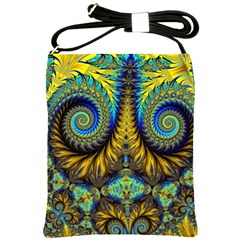 Abstract Art Fractal Creative Shoulder Sling Bag by Sudhe