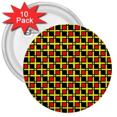 Rby-3-6 3  Buttons (10 Pack)  by ArtworkByPatrick