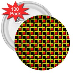 Rby-3-6 3  Buttons (100 Pack)  by ArtworkByPatrick