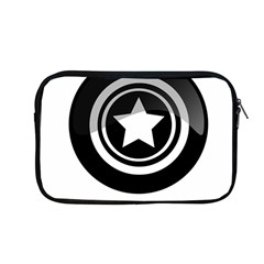 Star Black Button Apple Macbook Pro 13  Zipper Case by Pakrebo