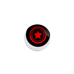 Star Black Red Button  1  Mini Buttons by Pakrebo