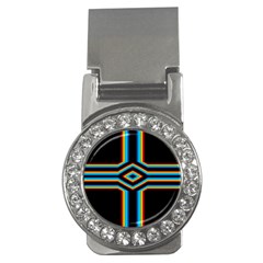 Cross Abstract Neon Money Clips (cz)  by Pakrebo