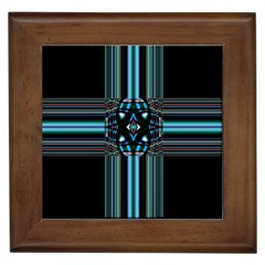 Cross Art Fractal Framed Tiles by Pakrebo