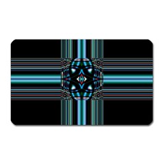 Cross Art Fractal Magnet (rectangular) by Pakrebo