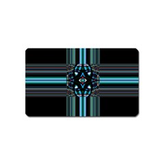 Cross Art Fractal Magnet (name Card) by Pakrebo