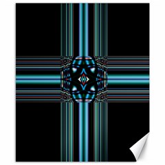 Cross Art Fractal Canvas 8  X 10  by Pakrebo