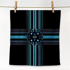 Cross Art Fractal Face Towel by Pakrebo