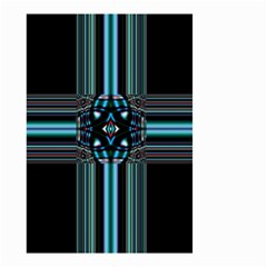 Cross Art Fractal Small Garden Flag (two Sides) by Pakrebo