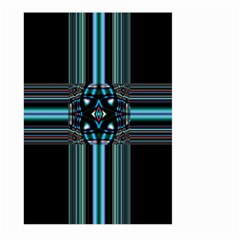 Cross Art Fractal Large Garden Flag (two Sides) by Pakrebo