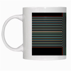 Cross Abstract White Mugs