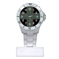 Cross Abstract Plastic Nurses Watch by Pakrebo