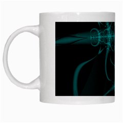 Abstract Art Design Digital White Mugs