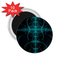 Abstract Art Design Digital 2 25  Magnets (10 Pack)  by Pakrebo