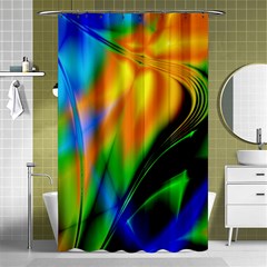 Color Concept Design Colorful Color Shower Curtain 48  X 72  (small)  by Pakrebo