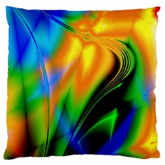 Color Concept Design Colorful Color Large Flano Cushion Case (one Side) by Pakrebo