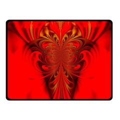 Digital Arts Fractals Futuristic Red Yellow Black Fleece Blanket (small) by Pakrebo