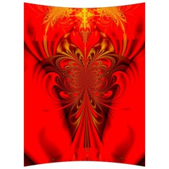 Digital Arts Fractals Futuristic Red Yellow Black Back Support Cushion by Pakrebo