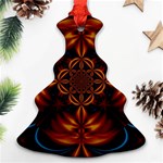 Abstract Art Artwork Fractal Design Christmas Tree Ornament (Two Sides) Back