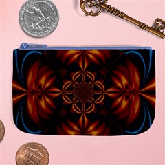 Abstract Art Artwork Fractal Design Large Coin Purse by Pakrebo