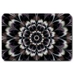 Abstract Digital Art Artwork Black White Large Doormat  30 x20  Door Mat