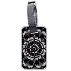 Abstract Digital Art Artwork Black White Luggage Tag (two sides)