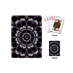 Abstract Digital Art Artwork Black White Playing Cards Single Design (Mini)