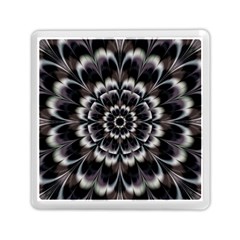 Abstract Digital Art Artwork Black White Memory Card Reader (Square)