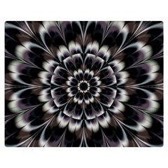 Abstract Digital Art Artwork Black White Double Sided Flano Blanket (Medium) 