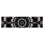 Abstract Digital Art Artwork Black White Satin Scarf (Oblong) Front