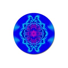 Digital Art Artwork Fractal Color Abstact Magnet 3  (round) by Pakrebo