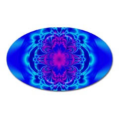 Digital Art Artwork Fractal Color Abstact Oval Magnet by Pakrebo