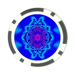 Digital Art Artwork Fractal Color Abstact Poker Chip Card Guard by Pakrebo