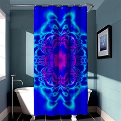 Digital Art Artwork Fractal Color Abstact Shower Curtain 36  X 72  (stall)  by Pakrebo