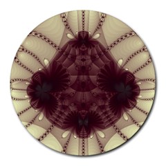 Abstract Art Artwork Fractal Round Mousepads by Pakrebo