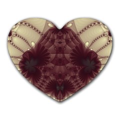 Abstract Art Artwork Fractal Heart Mousepads by Pakrebo