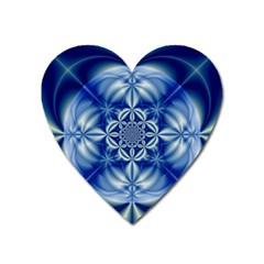 Abstract Art Artwork Fractal Design Heart Magnet by Pakrebo