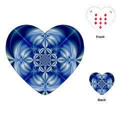 Abstract Art Artwork Fractal Design Playing Cards Single Design (heart) by Pakrebo