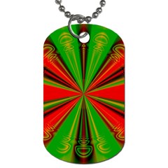 Abstract Art Fractal Modern Art Dog Tag (two Sides) by Pakrebo